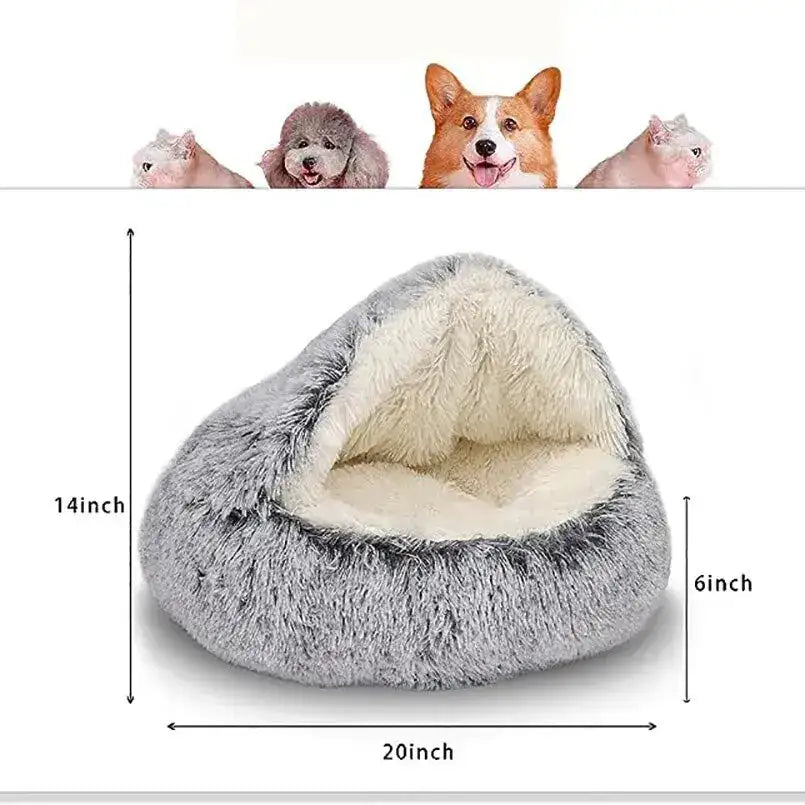 Lit Douillet en Peluche pour Animaux