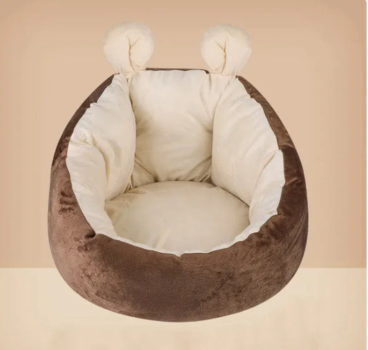 Maison Capsule Espace Fermé pour Chat, Villa pour Chat, Niche Quatre Saisons pour Teddy et Fournitures pour Animaux de Compagnie