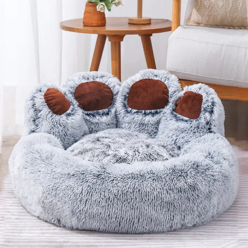 Lit pour Petit Chien en Forme de Patte d'Ours