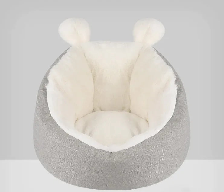 Maison Capsule Espace Fermé pour Chat, Villa pour Chat, Niche Quatre Saisons pour Teddy et Fournitures pour Animaux de Compagnie