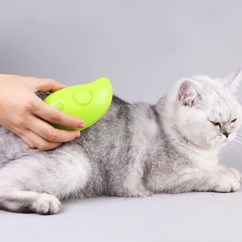 Brosse à Vapeur Électrique pour Chat Aide au Toilettage