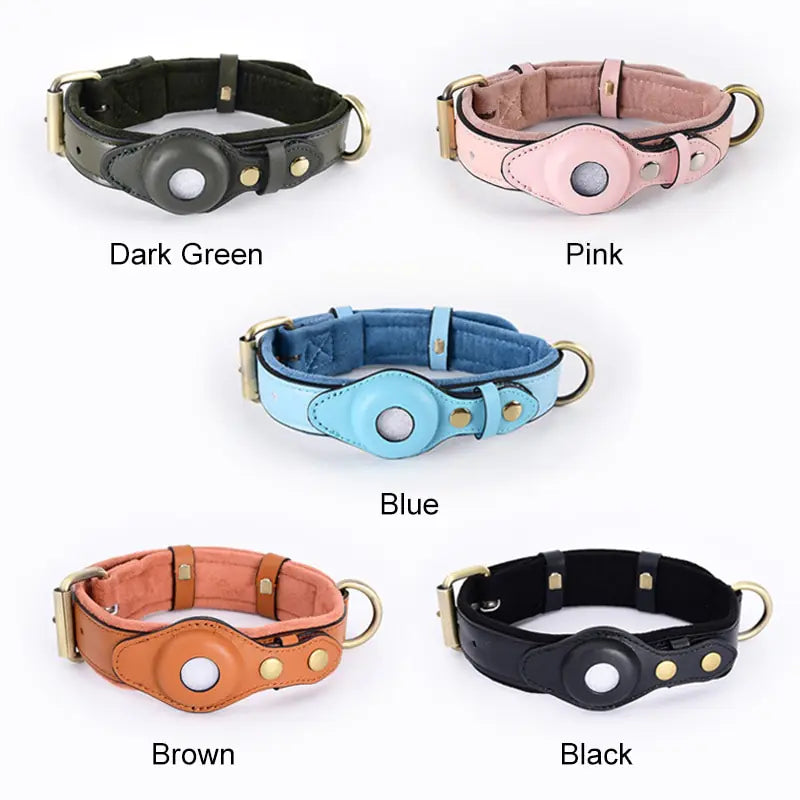 Collier pour Chien en Cuir Anti-Perte