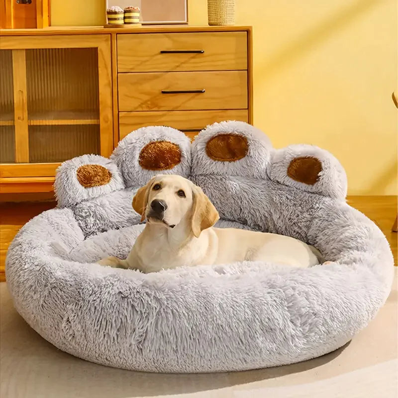 Lit Pour Chien Forme Patte Doux et Confortable