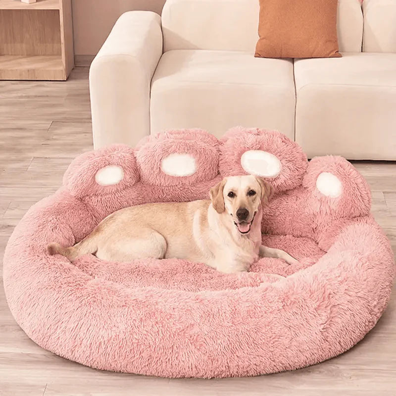 Lit Pour Chien Forme Patte Doux et Confortable