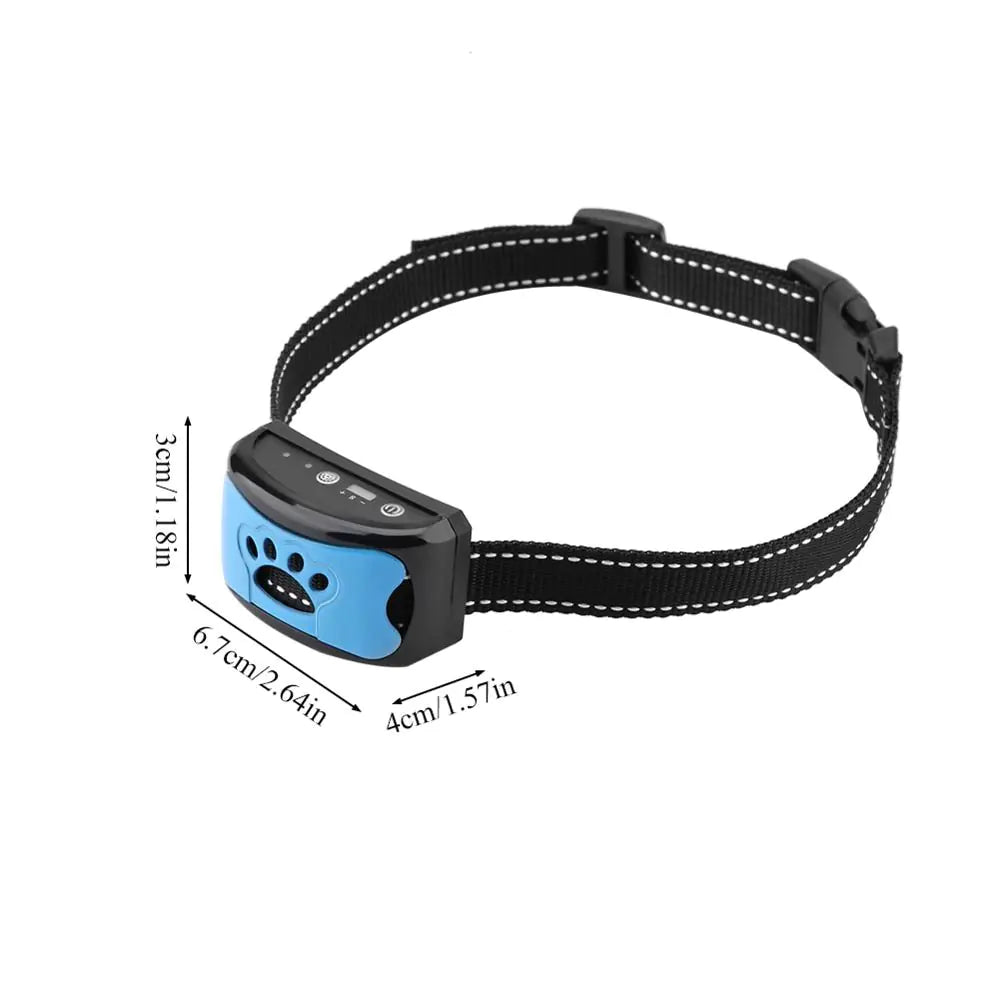 Collier de Dressage pour Chiens Anti-Aboiement Ultrasonique USB