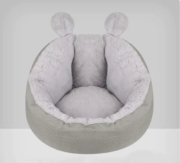 Maison Capsule Espace Fermé pour Chat, Villa pour Chat, Niche Quatre Saisons pour Teddy et Fournitures pour Animaux de Compagnie