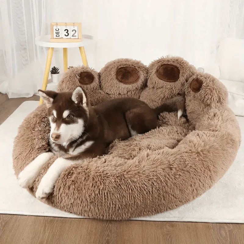 Lit Pour Chien Forme Patte Doux et Confortable