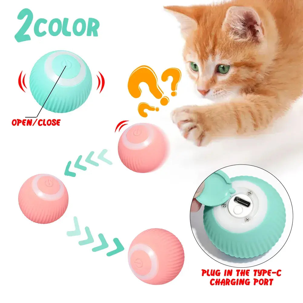 Jouets pour chats à balle roulante électrique