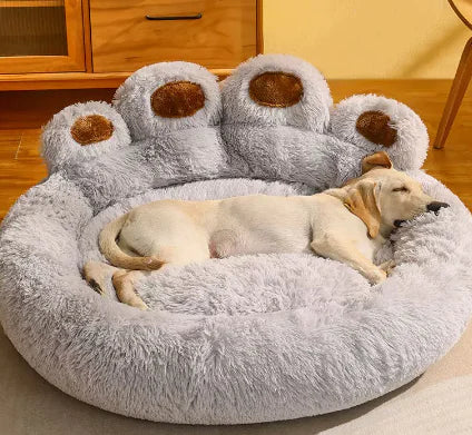 Lit Pour Chien Forme Patte Doux et Confortable