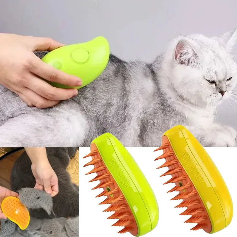 Brosse à Vapeur Électrique pour Chat Aide au Toilettage