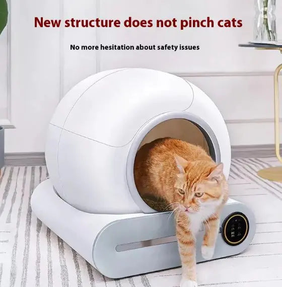 Toilette Automatique pour Chat avec Ramasse-Crottes Intégré